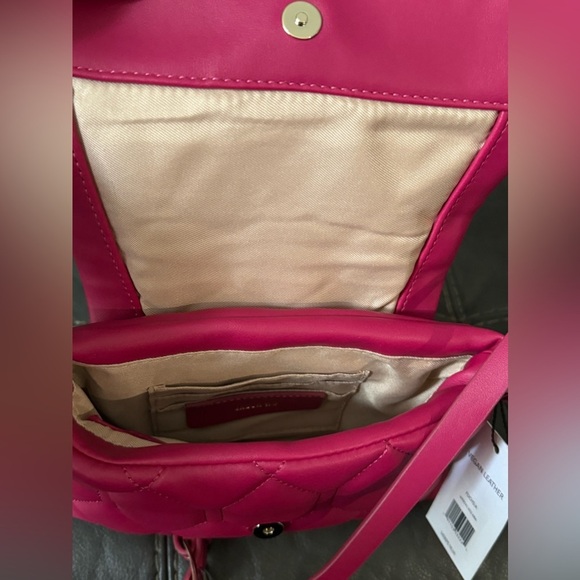 Jason Wu Quilted Crossbody Fuchsia Vegan Leather Bag NWT - Picture 6 of 10